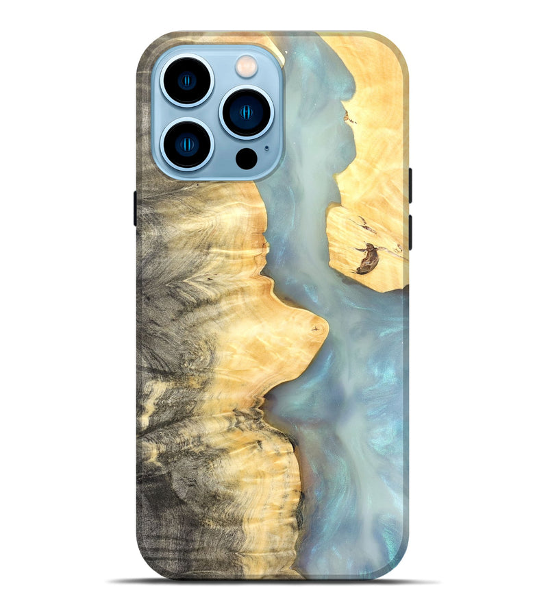 iPhone 14 Pro Max Wood Live Edge Phone Case - Lucca (Clear, 821056)