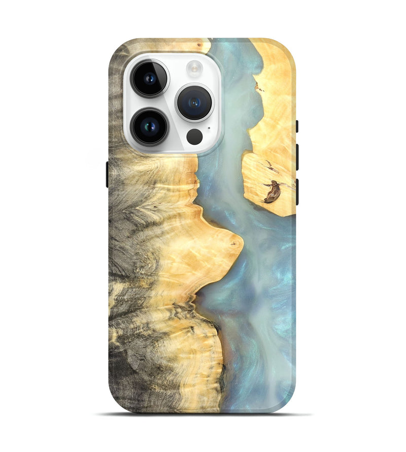 iPhone 15 Pro Wood Live Edge Phone Case - Lucca (Clear, 821056)
