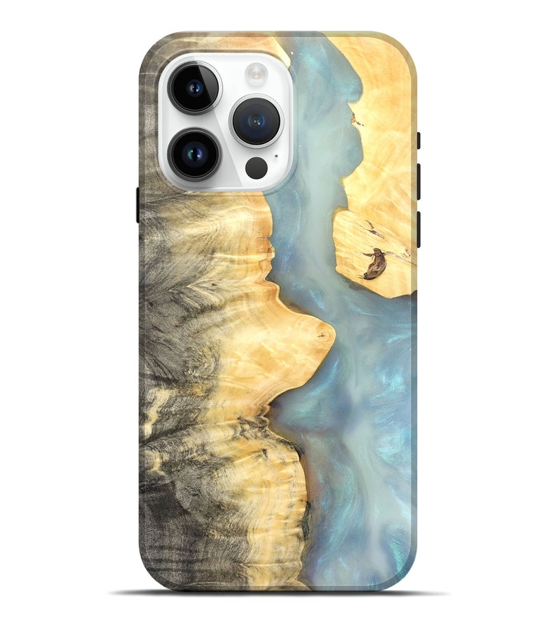 iPhone 15 Pro Max Wood Live Edge Phone Case - Lucca (Clear, 821056)