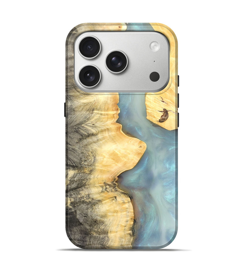 iPhone 17 Pro Wood Live Edge Phone Case - Lucca (Clear, 821056)