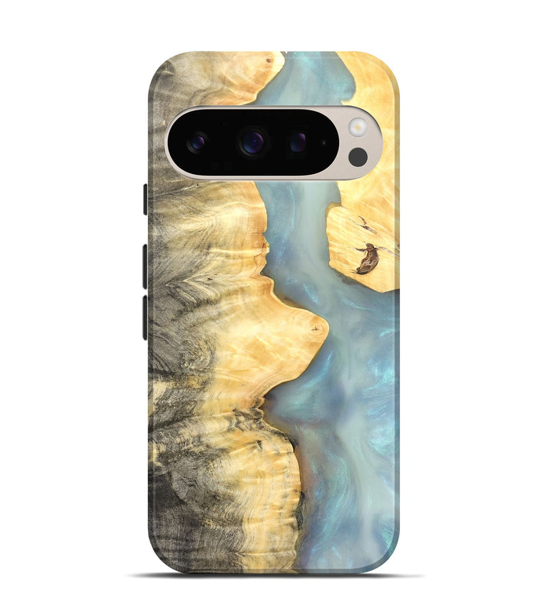 Pixel 10 Pro Wood Live Edge Phone Case - Lucca (Clear, 821056)