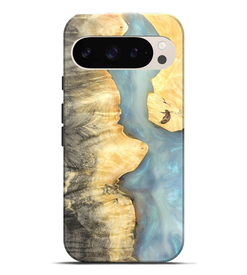 Pixel 9 Pro XL Wood Live Edge Phone Case - Lucca (Clear, 821056)