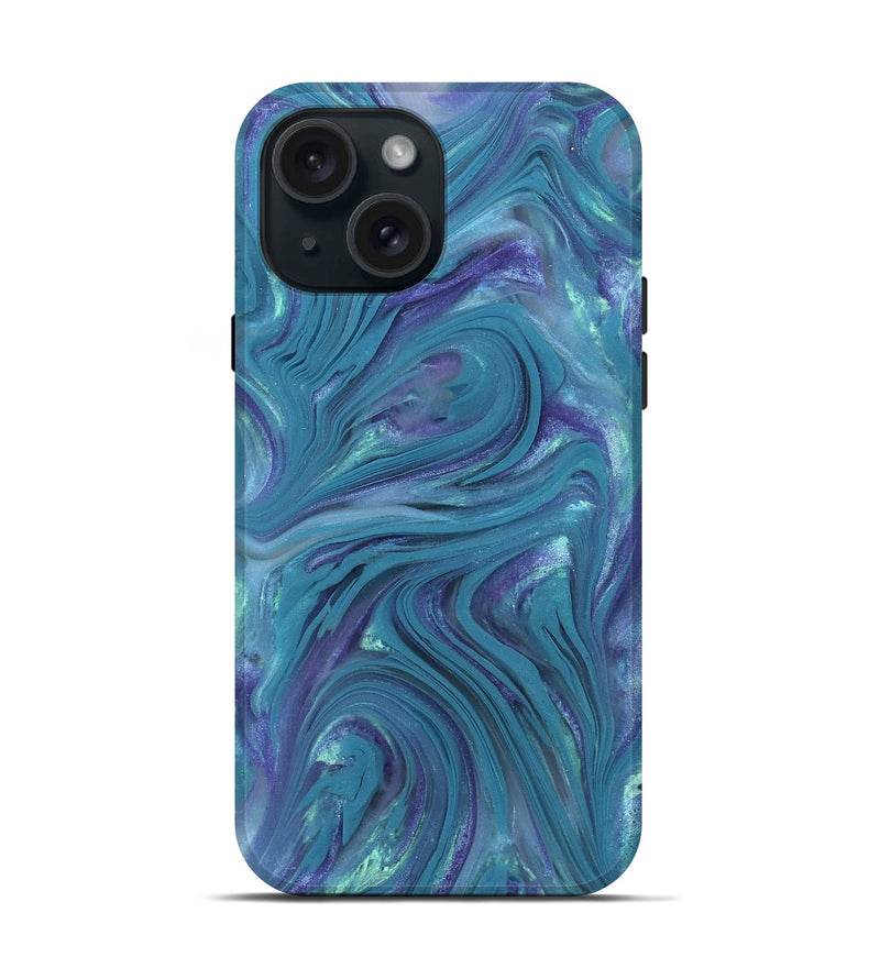 iPhone 15 ResinArt Live Edge Phone Case - Kylo (Purple, 821057)