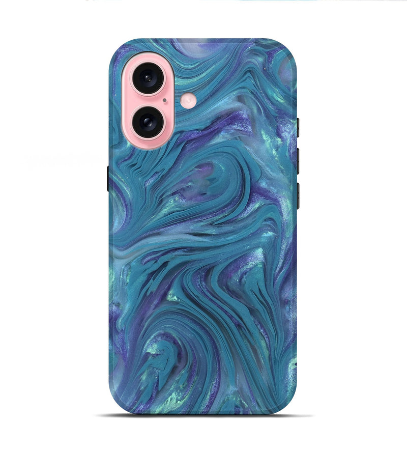 iPhone 16 ResinArt Live Edge Phone Case - Kylo (Purple, 821057)