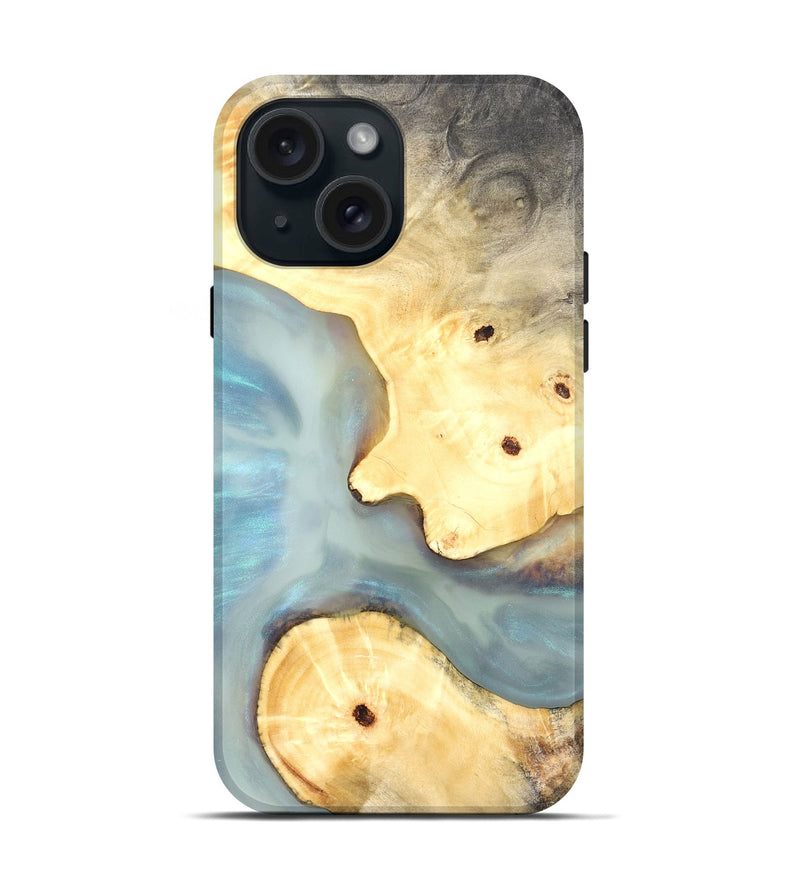 iPhone 15 Wood Live Edge Phone Case - Renada (Coastal, 821058)