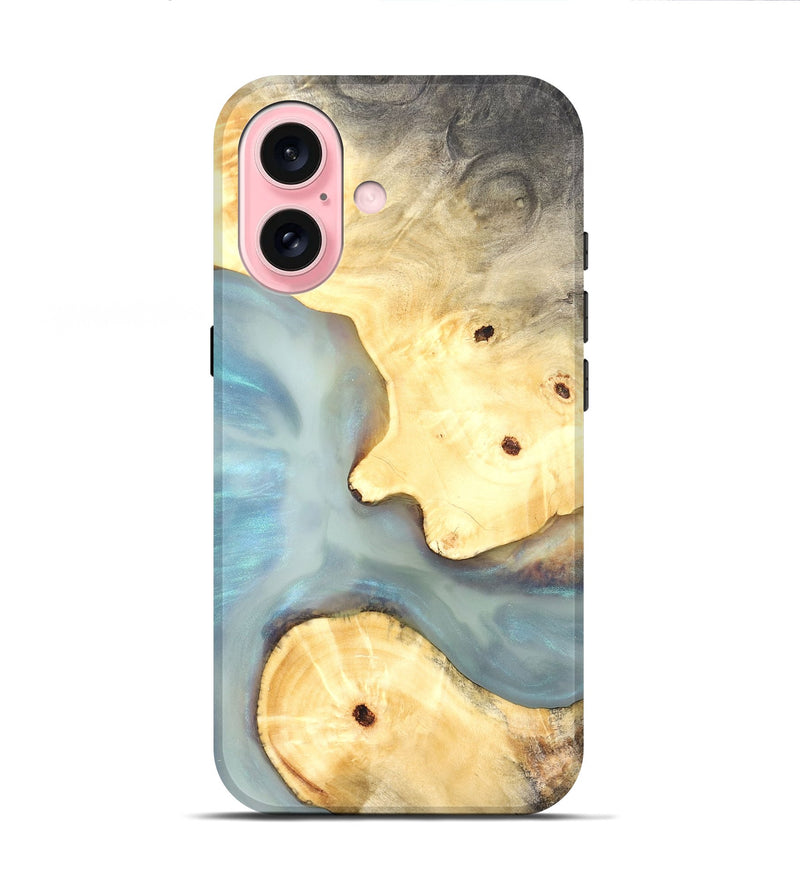 iPhone 16 Wood Live Edge Phone Case - Renada (Coastal, 821058)