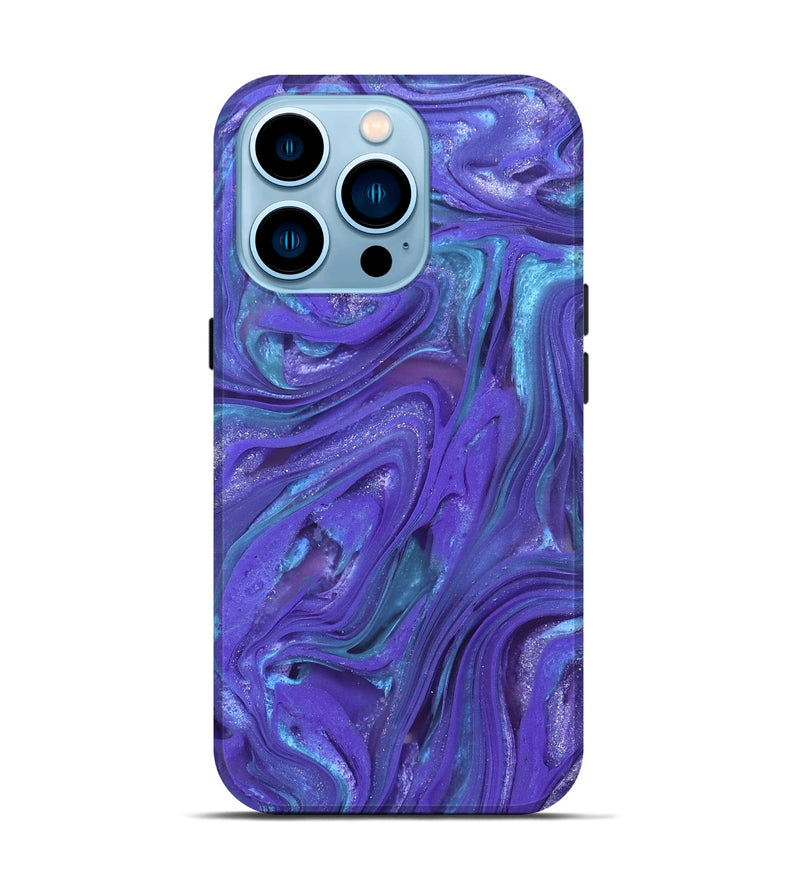iPhone 14 Pro ResinArt Live Edge Phone Case - Janet (Purple, 821060)