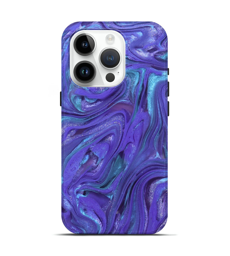 iPhone 15 Pro ResinArt Live Edge Phone Case - Janet (Purple, 821060)
