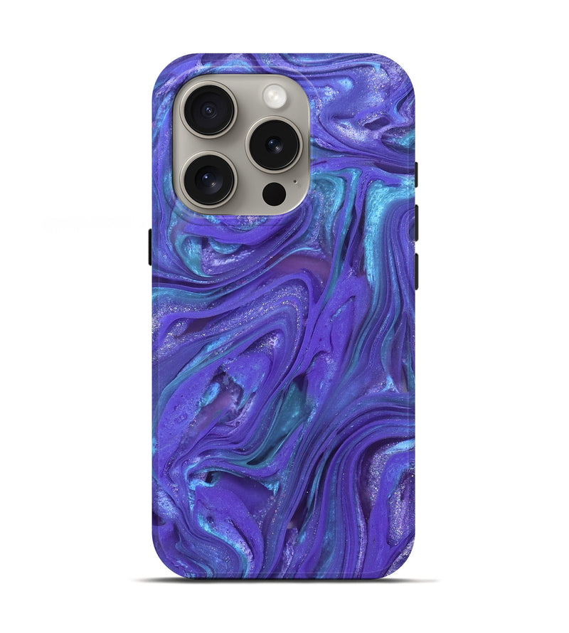 iPhone 16 Pro ResinArt Live Edge Phone Case - Janet (Purple, 821060)