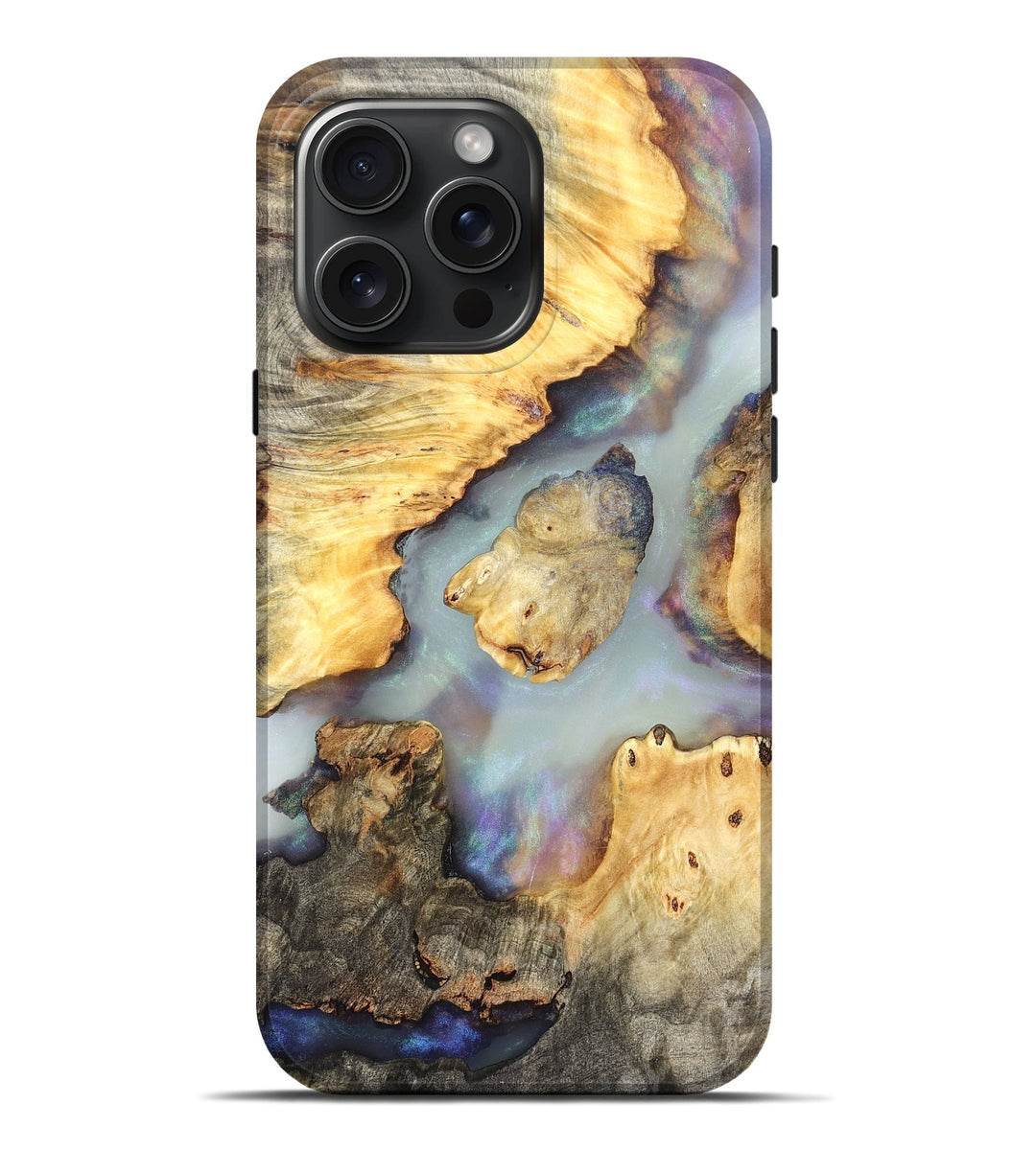 iPhone 16 Pro Max Wood Live Edge Phone Case - Gina (Clear, 821061)