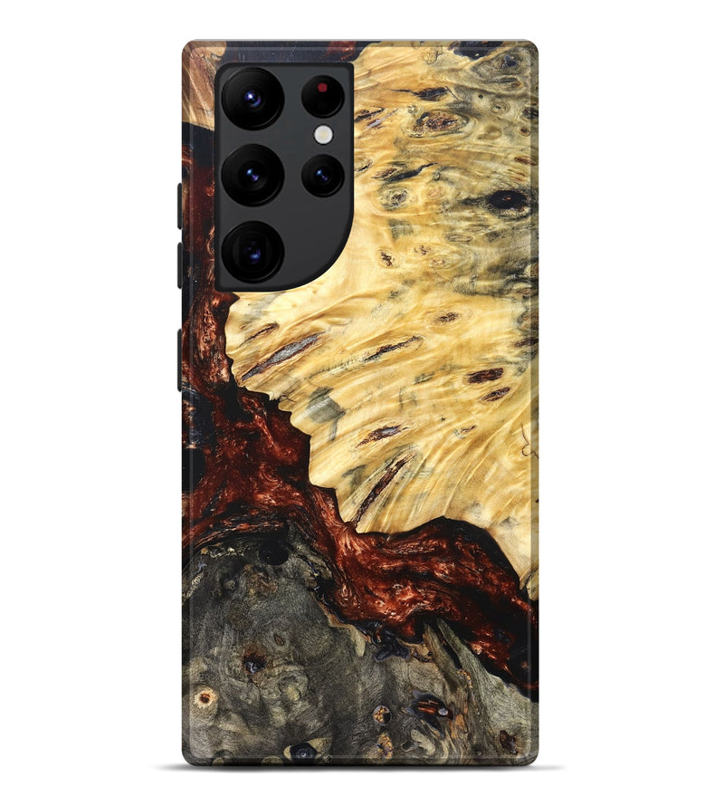 Galaxy S22 Ultra Wood Live Edge Phone Case - Lorelei (Red, 821063)