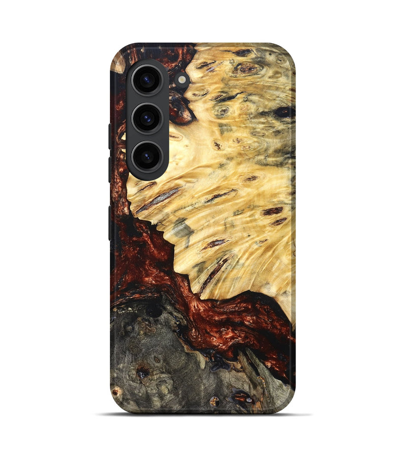 Galaxy S23 Wood Live Edge Phone Case - Lorelei (Red, 821063)