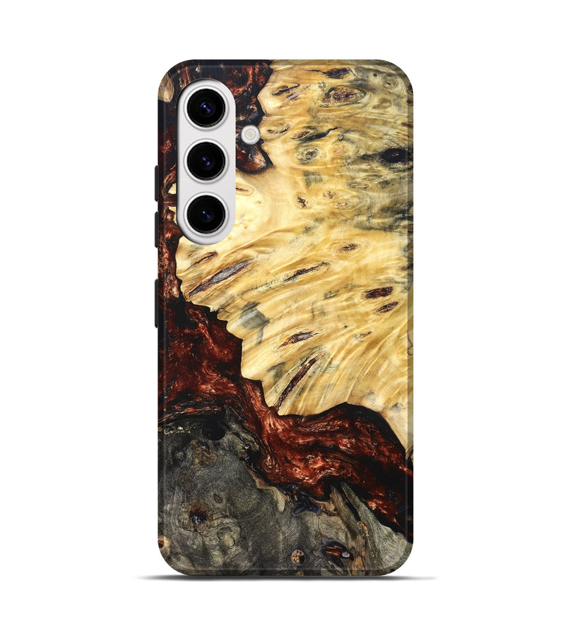 Galaxy S25 Wood Live Edge Phone Case - Lorelei (Red, 821063)