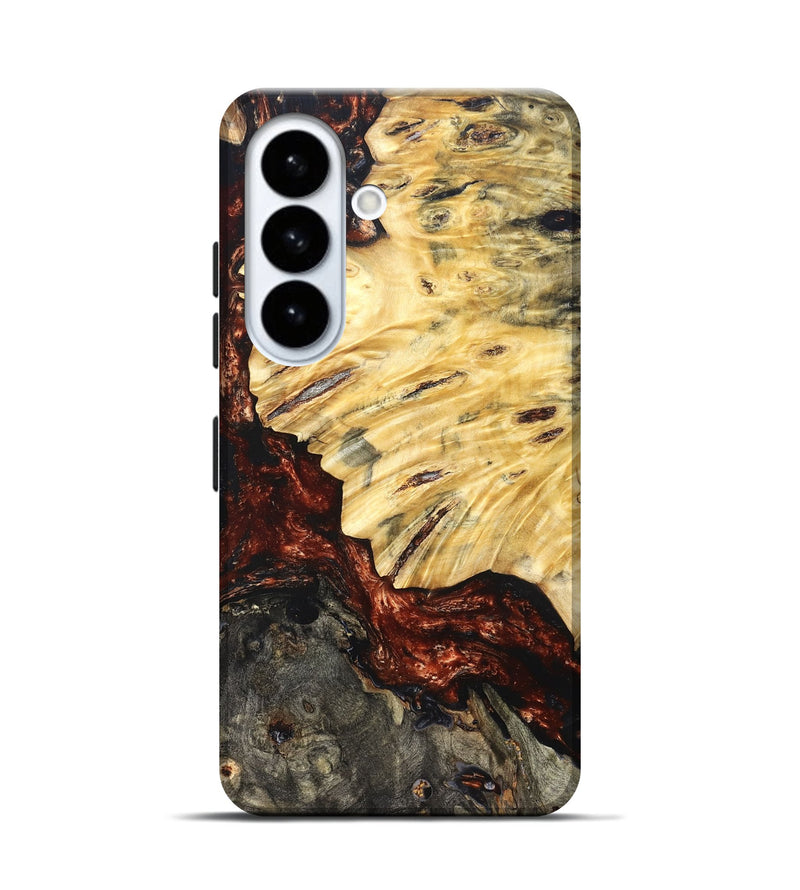 Galaxy S26 Wood Live Edge Phone Case - Lorelei (Red, 821063)