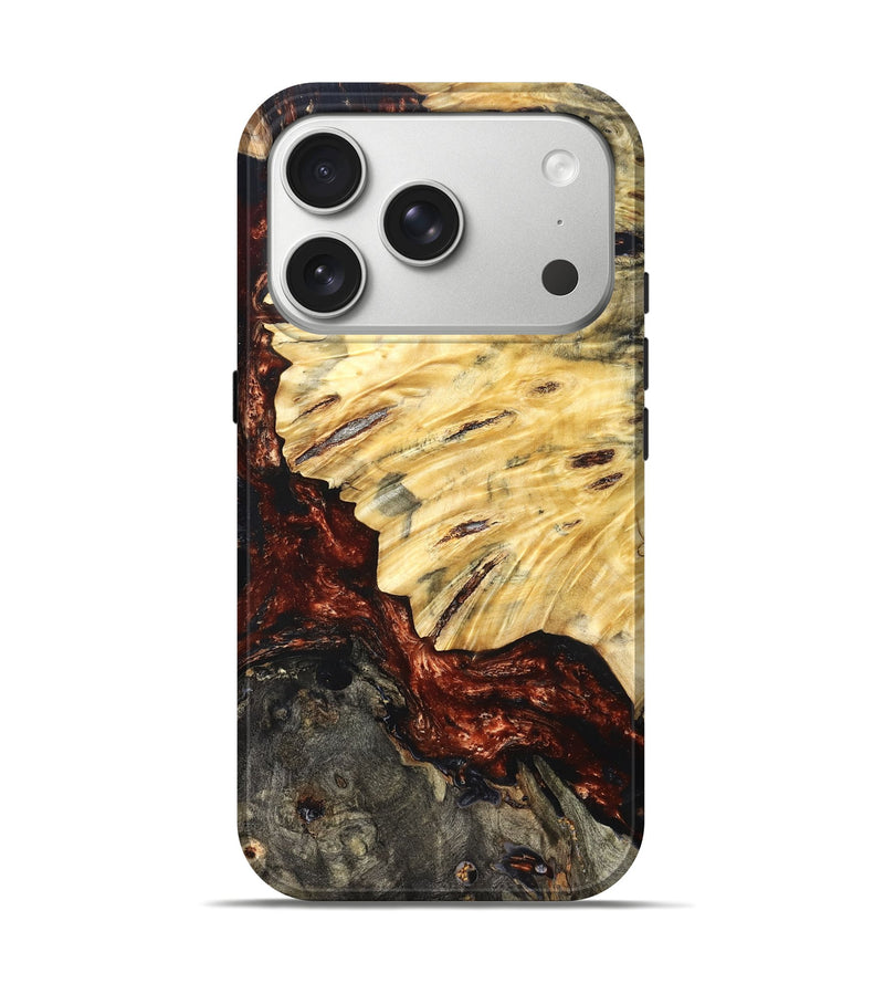 iPhone 17 Pro Wood Live Edge Phone Case - Lorelei (Red, 821063)