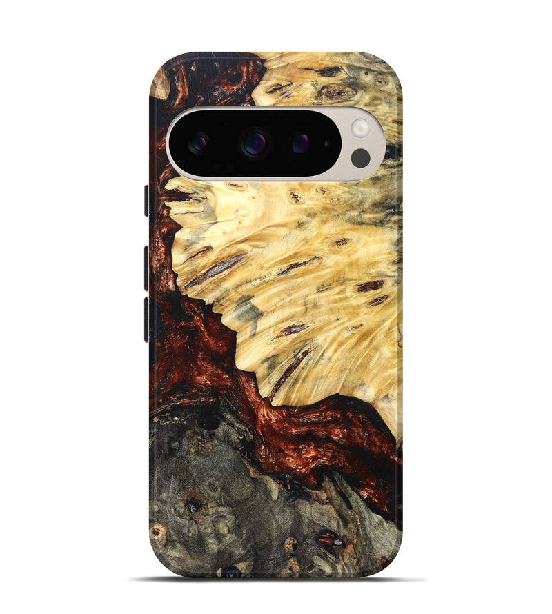 Pixel 10 Pro Wood Live Edge Phone Case - Lorelei (Red, 821063)
