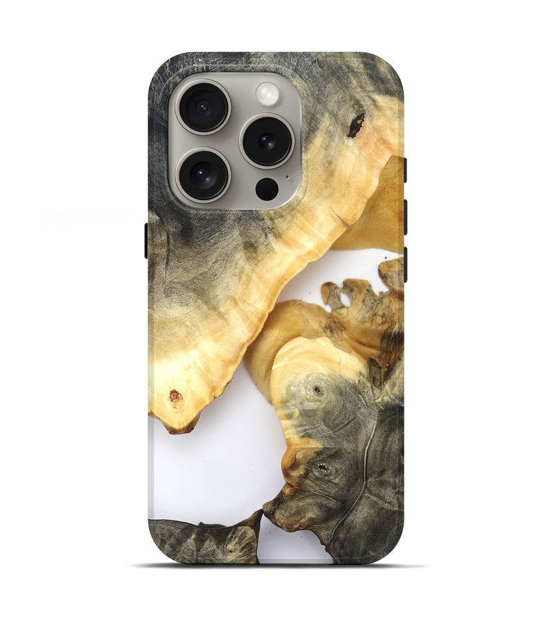 iPhone 16 Pro Wood Live Edge Phone Case - Harding (Clear, 821065)
