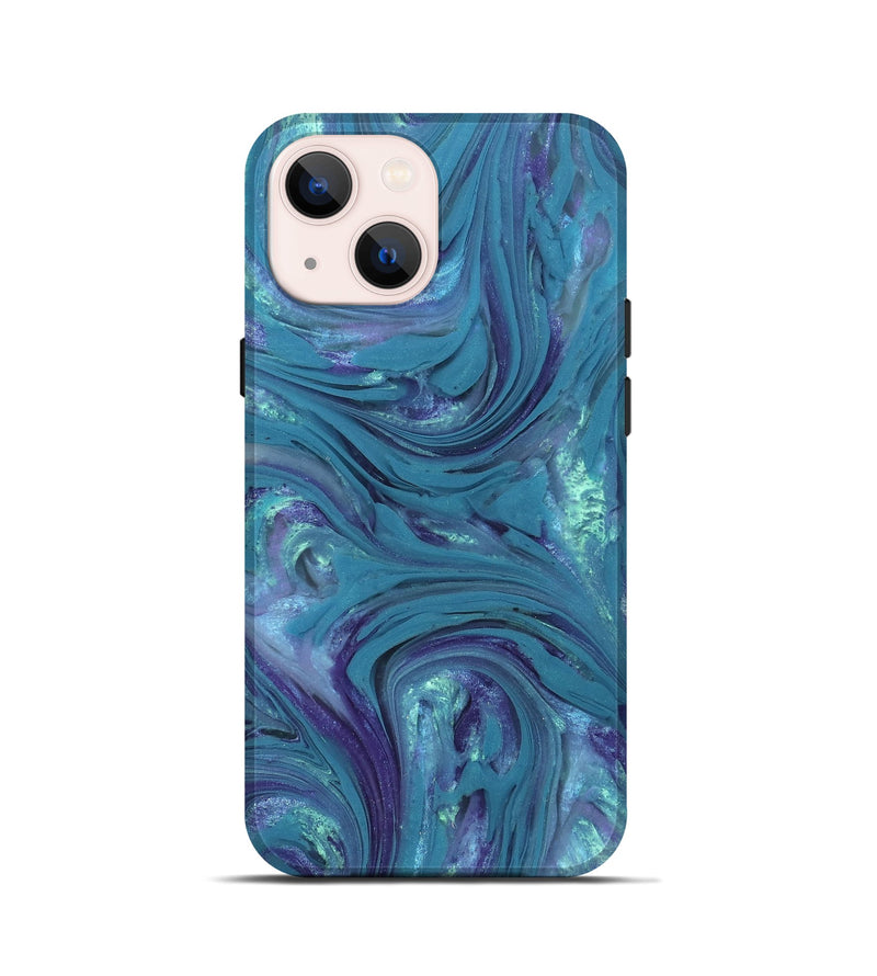 iPhone 13 mini ResinArt Live Edge Phone Case - Debra (Purple, 821067)