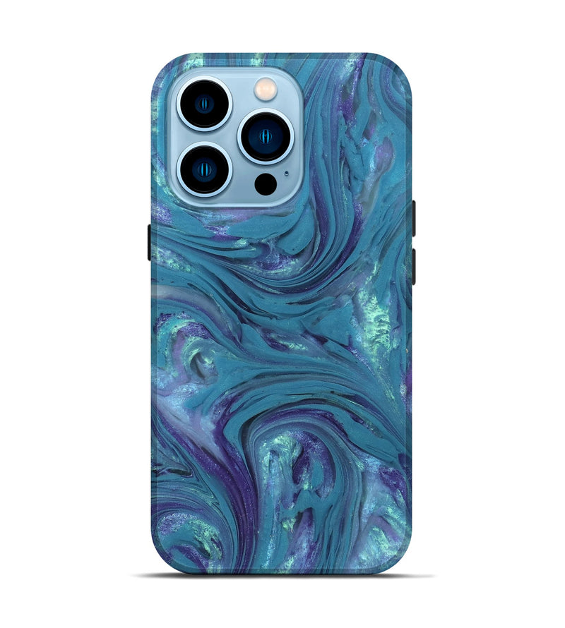 iPhone 14 Pro ResinArt Live Edge Phone Case - Debra (Purple, 821067)