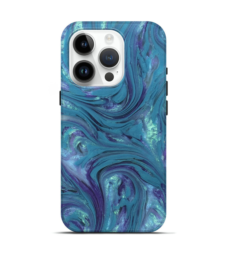 iPhone 15 Pro ResinArt Live Edge Phone Case - Debra (Purple, 821067)