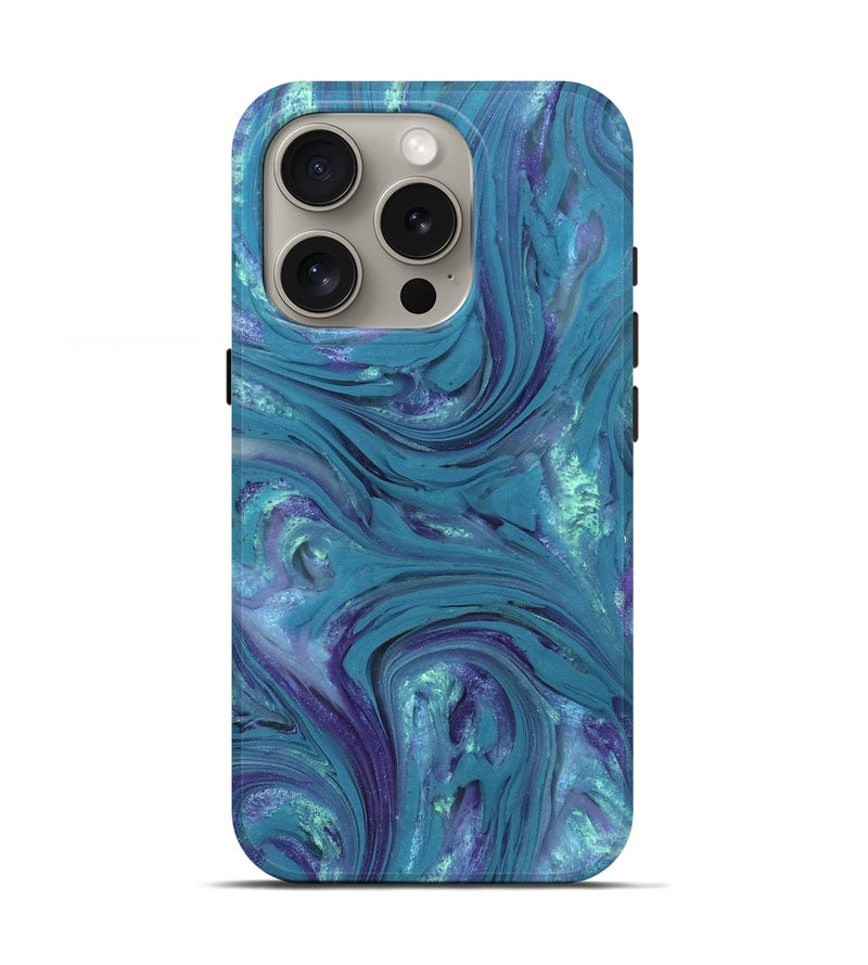 iPhone 16 Pro ResinArt Live Edge Phone Case - Debra (Purple, 821067)