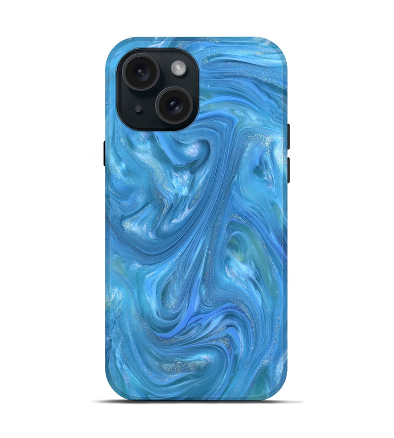 iPhone 15 ResinArt Live Edge Phone Case - Ariel (Clear, 821069)
