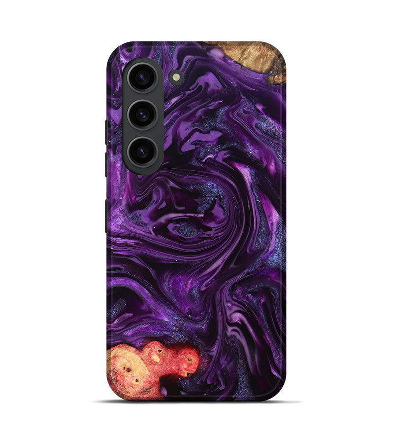 Galaxy S23 Wood Live Edge Phone Case - Milena (Purple, 821074)