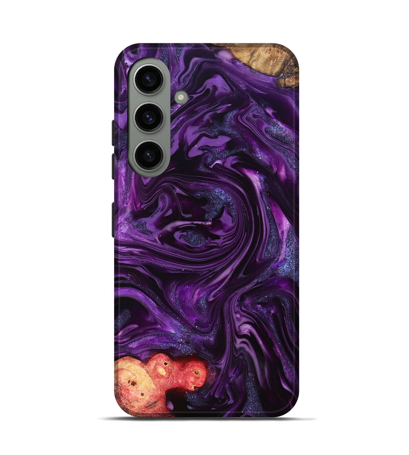 Galaxy S24 Wood Live Edge Phone Case - Milena (Purple, 821074)