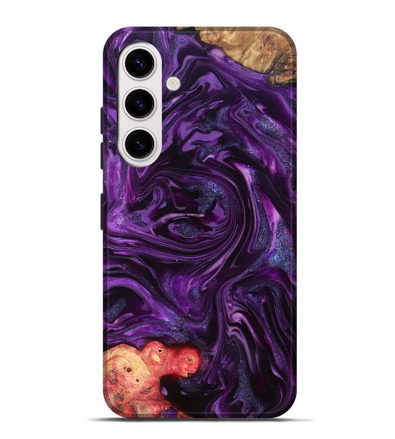 Galaxy S25 Plus Wood Live Edge Phone Case - Milena (Purple, 821074)