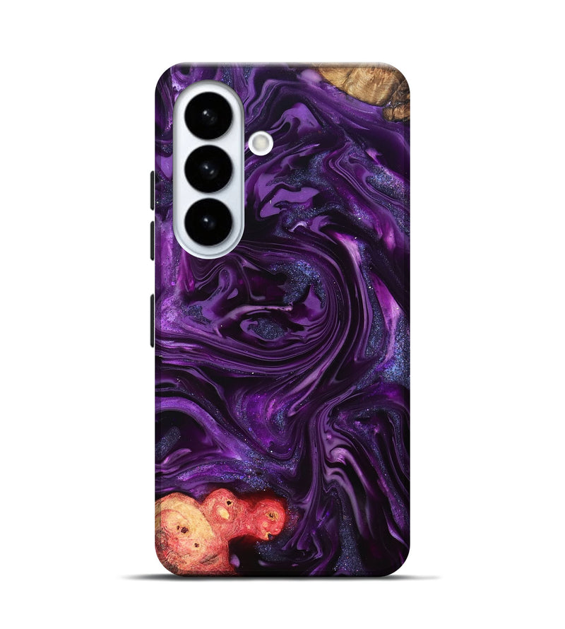Galaxy S26 Wood Live Edge Phone Case - Milena (Purple, 821074)