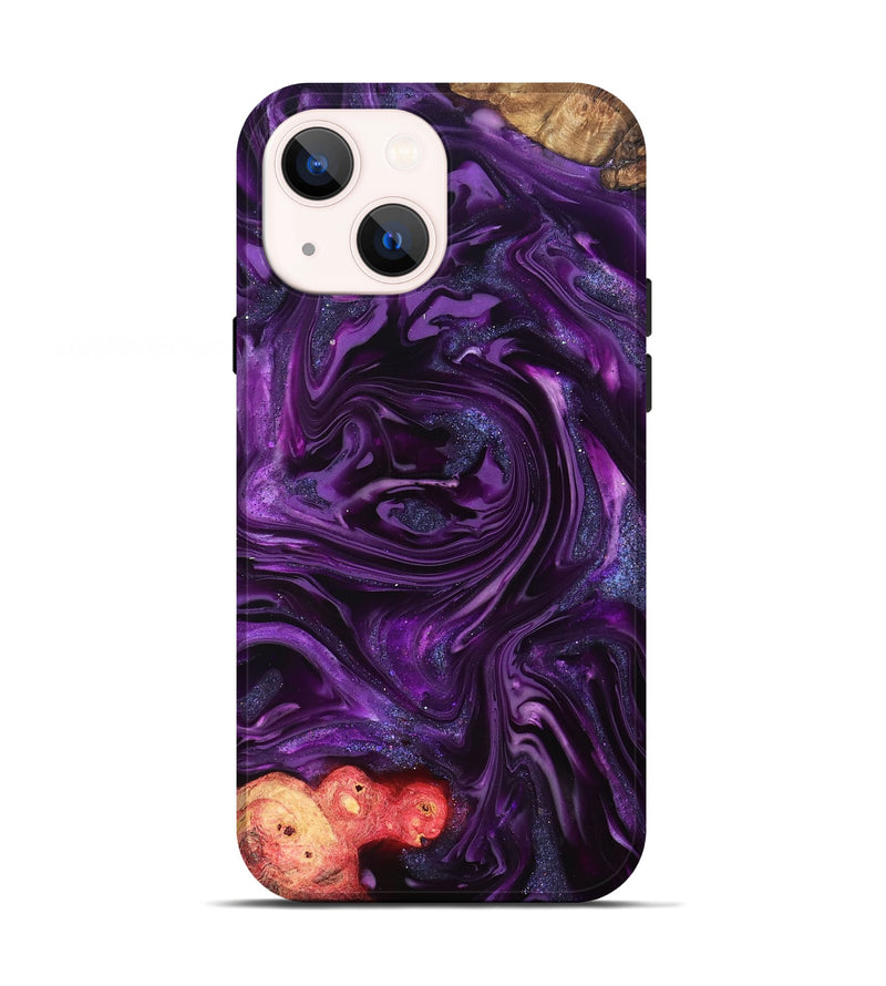 iPhone 13 Wood Live Edge Phone Case - Milena (Purple, 821074)