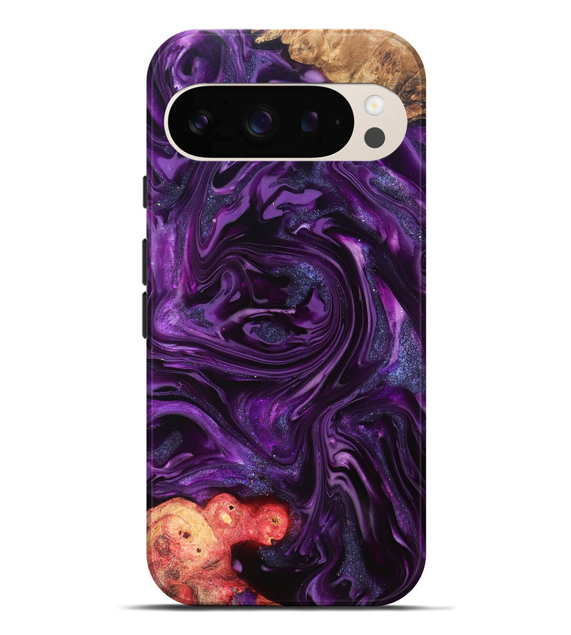 Pixel 10 Pro XL Wood Live Edge Phone Case - Milena (Purple, 821074)