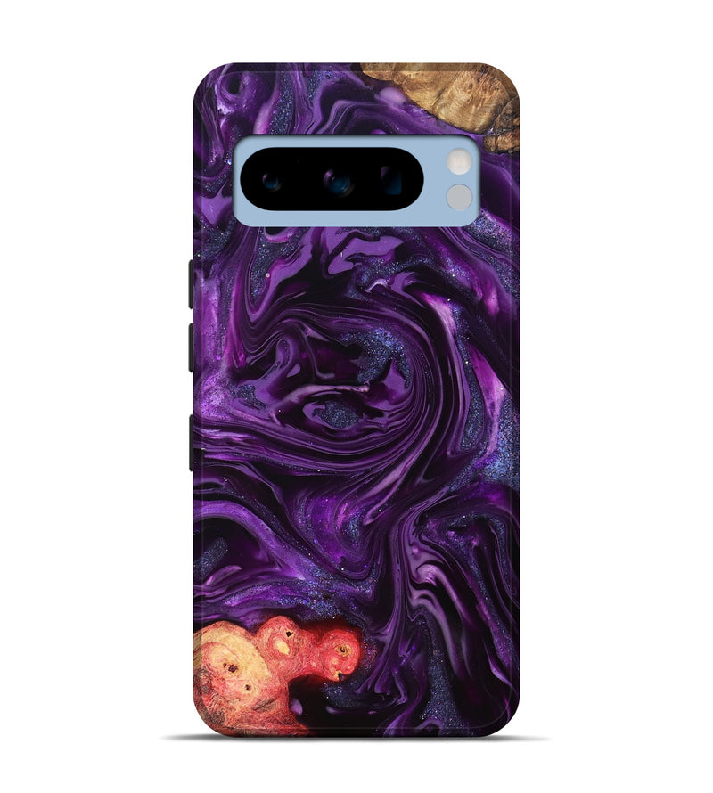 Pixel 8 Pro Wood Live Edge Phone Case - Milena (Purple, 821074)