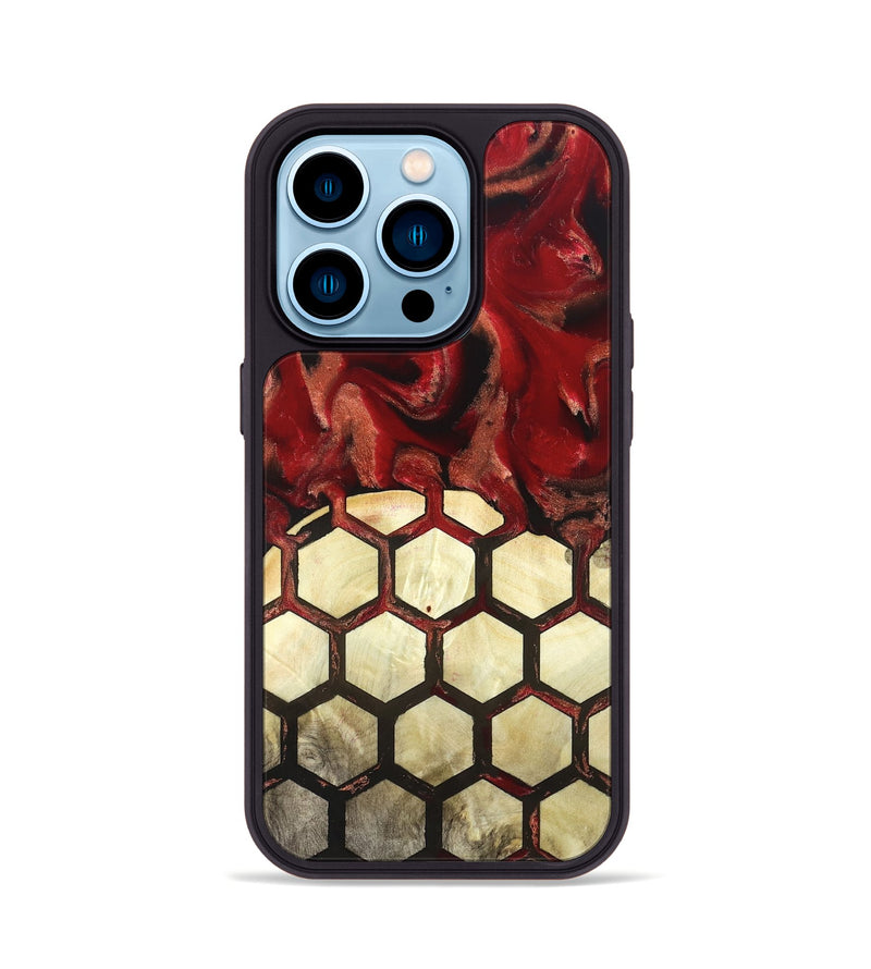 iPhone 14 Pro Wood Phone Case - Jolette (Pattern, 821083)