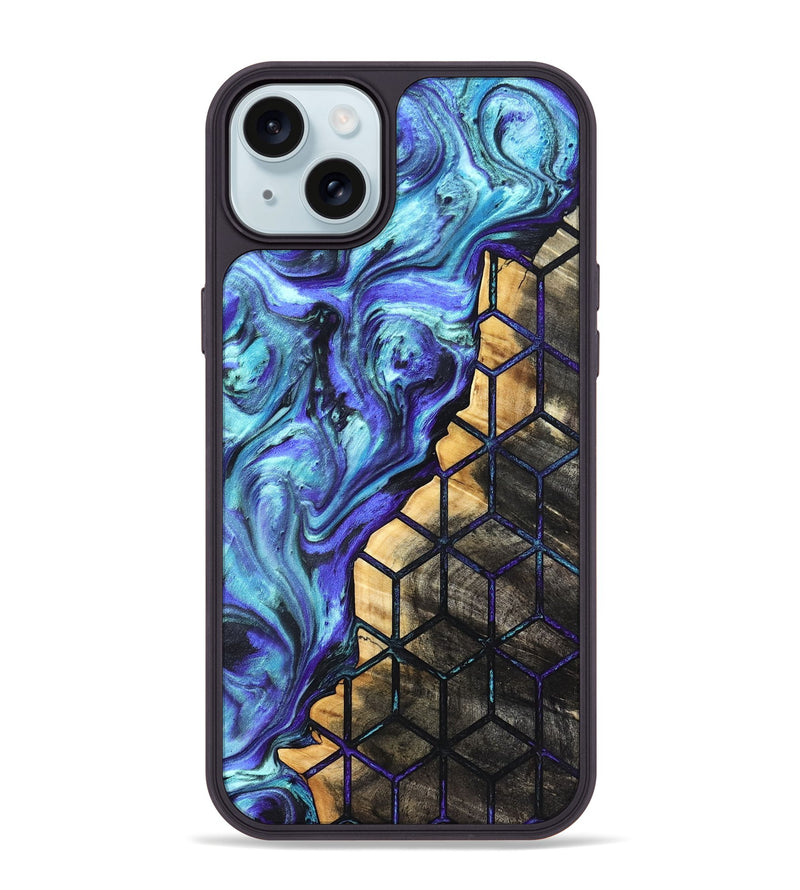 iPhone 15 Plus Wood Phone Case - Noemi (Pattern, 821087)