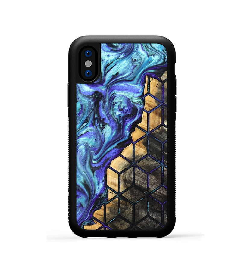 iPhone Xs Wood Phone Case - Noemi (Pattern, 821087)