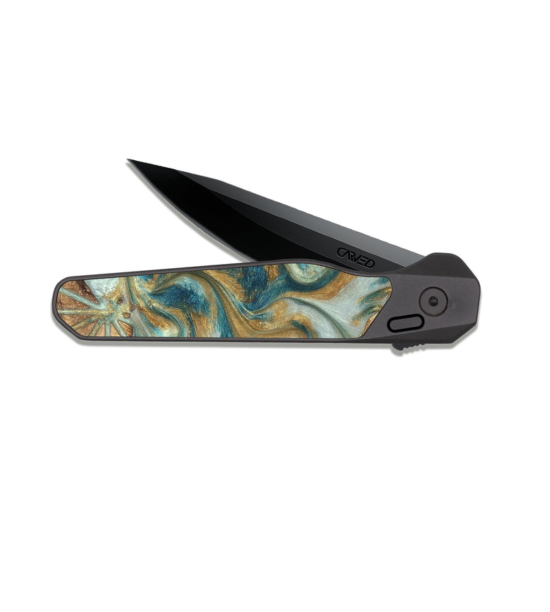 EDC Dark Slate Wood Pocket Knife - Randell (Pattern, 821088)