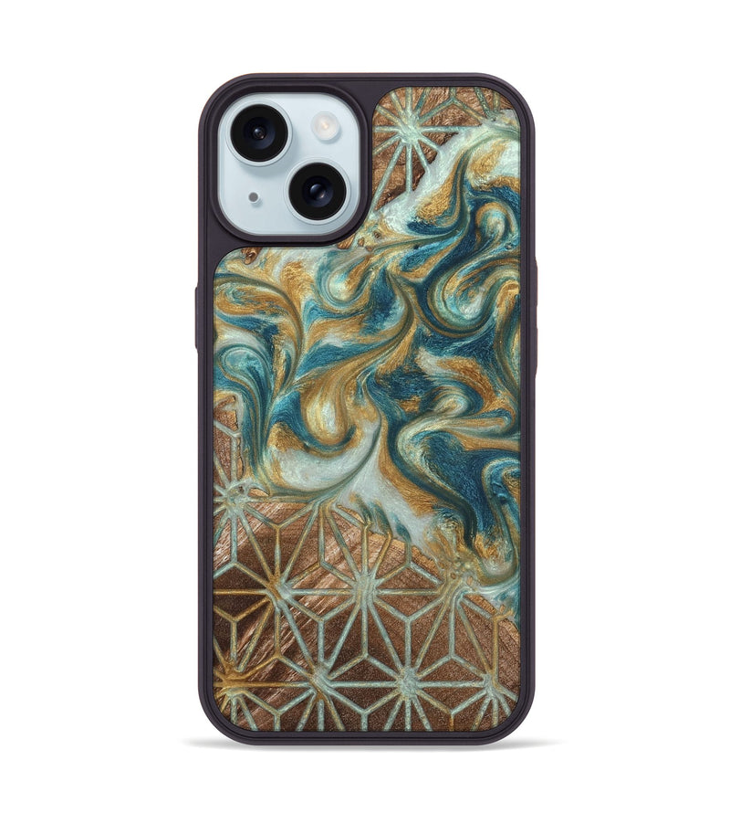 iPhone 15 Wood Phone Case - Randell (Pattern, 821088)