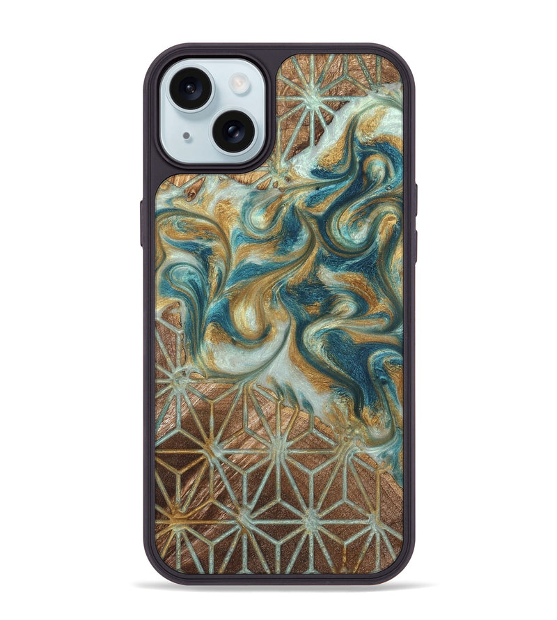 iPhone 15 Plus Wood Phone Case - Randell (Pattern, 821088)