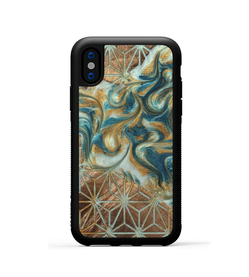 iPhone Xs Wood Phone Case - Randell (Pattern, 821088)