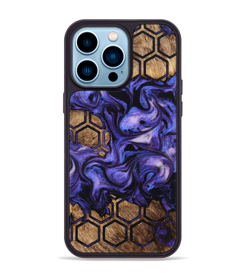 iPhone 14 Pro Max Wood Phone Case - Linsey (Pattern, 821089)