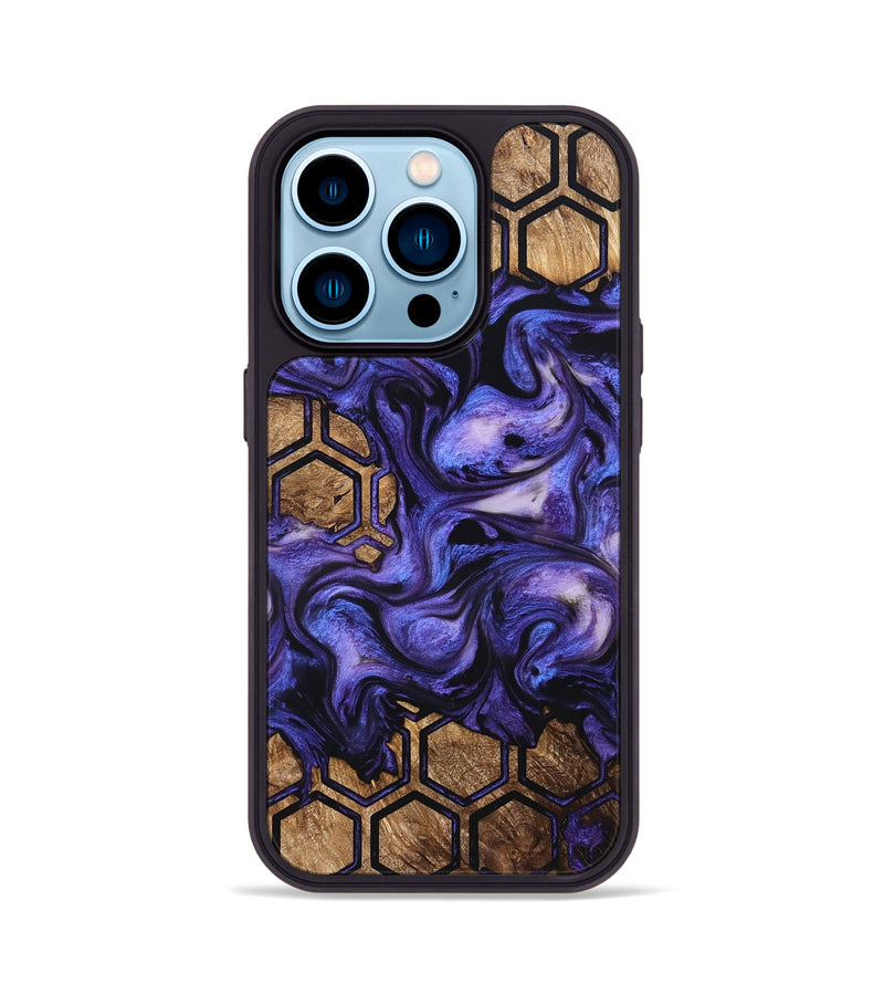 iPhone 14 Pro Wood Phone Case - Linsey (Pattern, 821089)