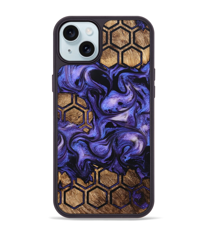iPhone 15 Plus Wood Phone Case - Linsey (Pattern, 821089)
