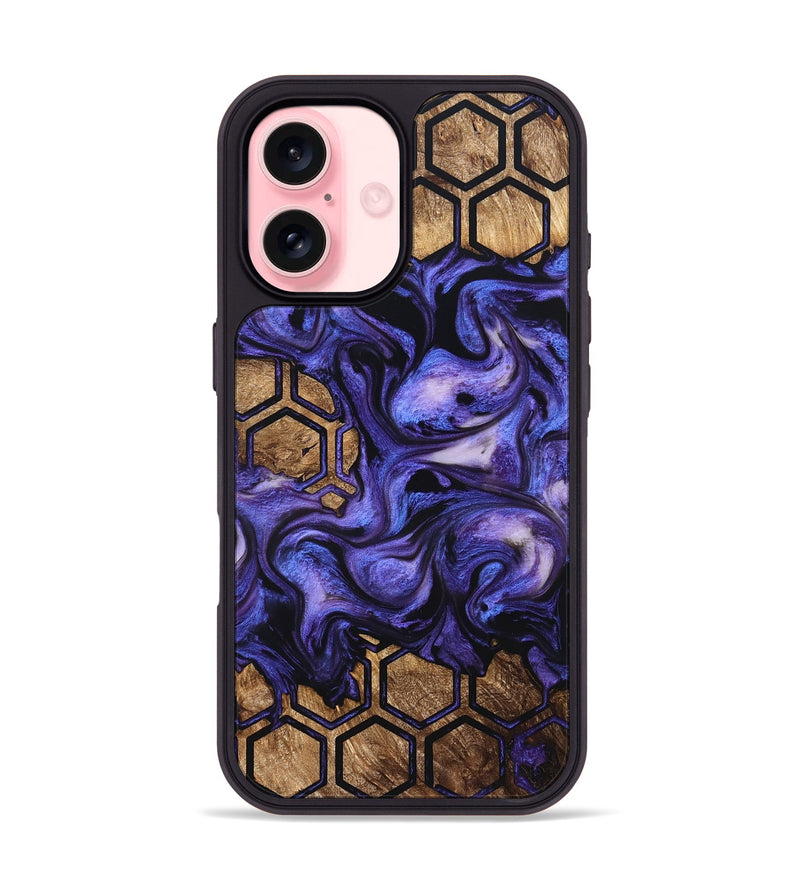 iPhone 16 Wood Phone Case - Linsey (Pattern, 821089)
