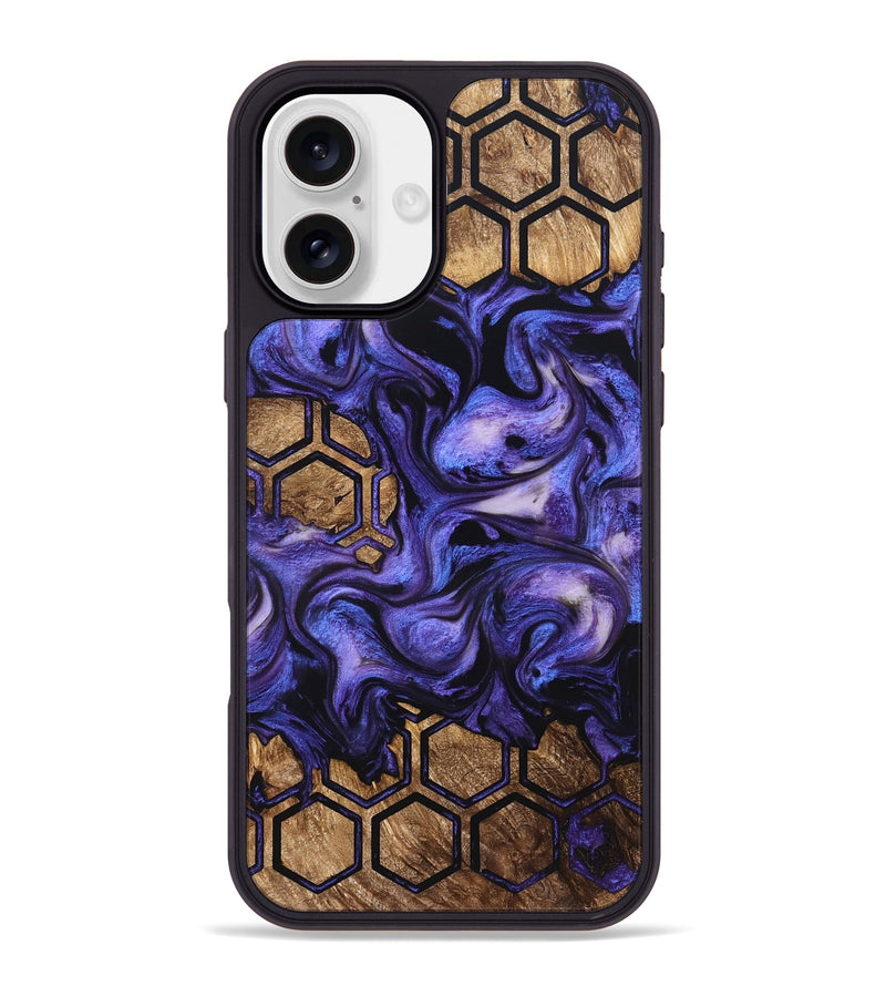 iPhone 16 Plus Wood Phone Case - Linsey (Pattern, 821089)