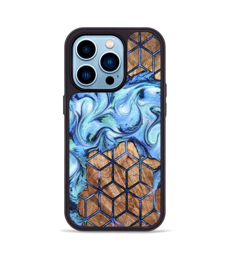 iPhone 14 Pro Wood Phone Case - Tanner (Pattern, 821090)
