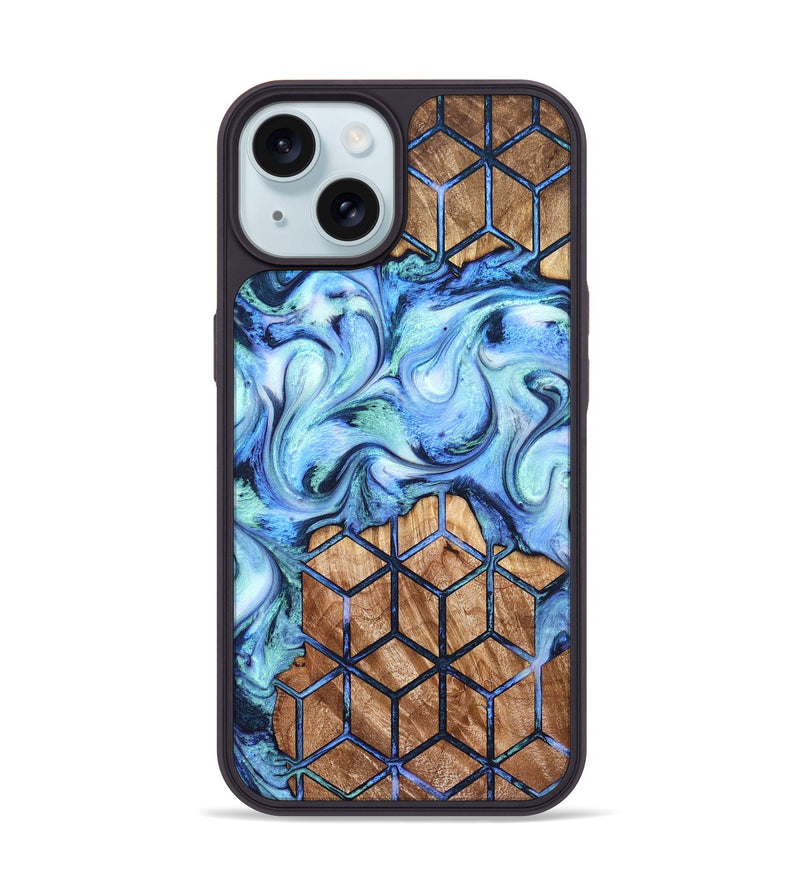 iPhone 15 Wood Phone Case - Tanner (Pattern, 821090)