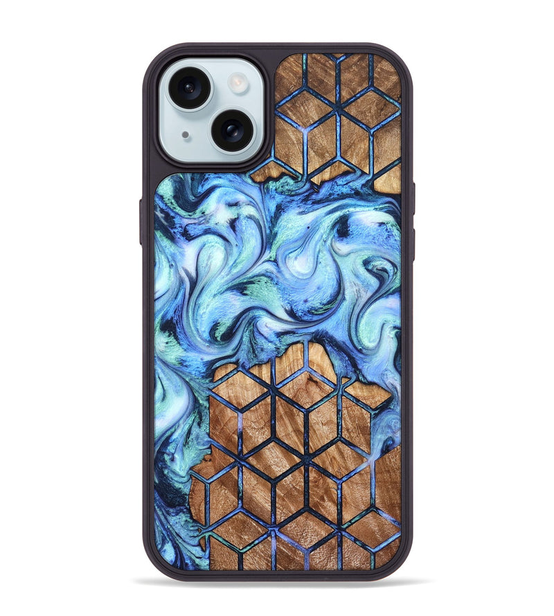iPhone 15 Plus Wood Phone Case - Tanner (Pattern, 821090)