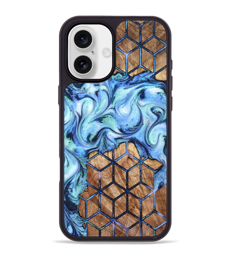 iPhone 16 Plus Wood Phone Case - Tanner (Pattern, 821090)