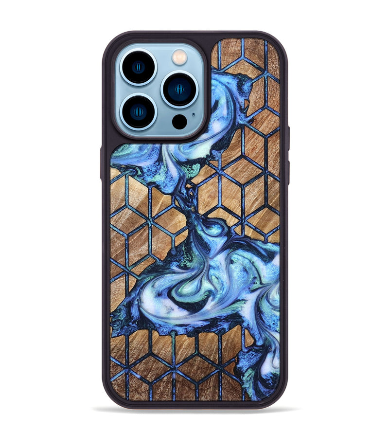 iPhone 14 Pro Max Wood Phone Case - Jamya (Pattern, 821093)